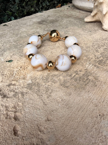 Ivory Swirl Bracelet