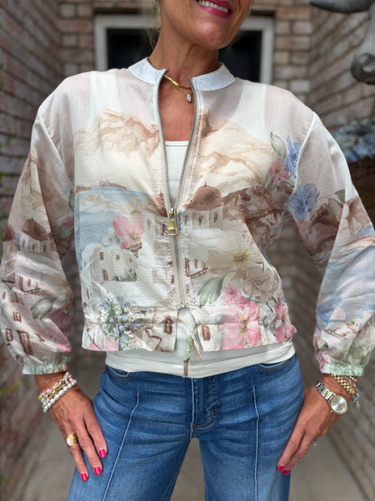Sophisticated Summer Italian Scenic Jacket