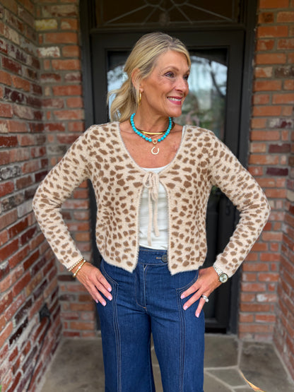 Savanna Chic Leopard Cardigan