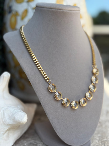 Tova Mini Sofia Necklace-Crystal Clear