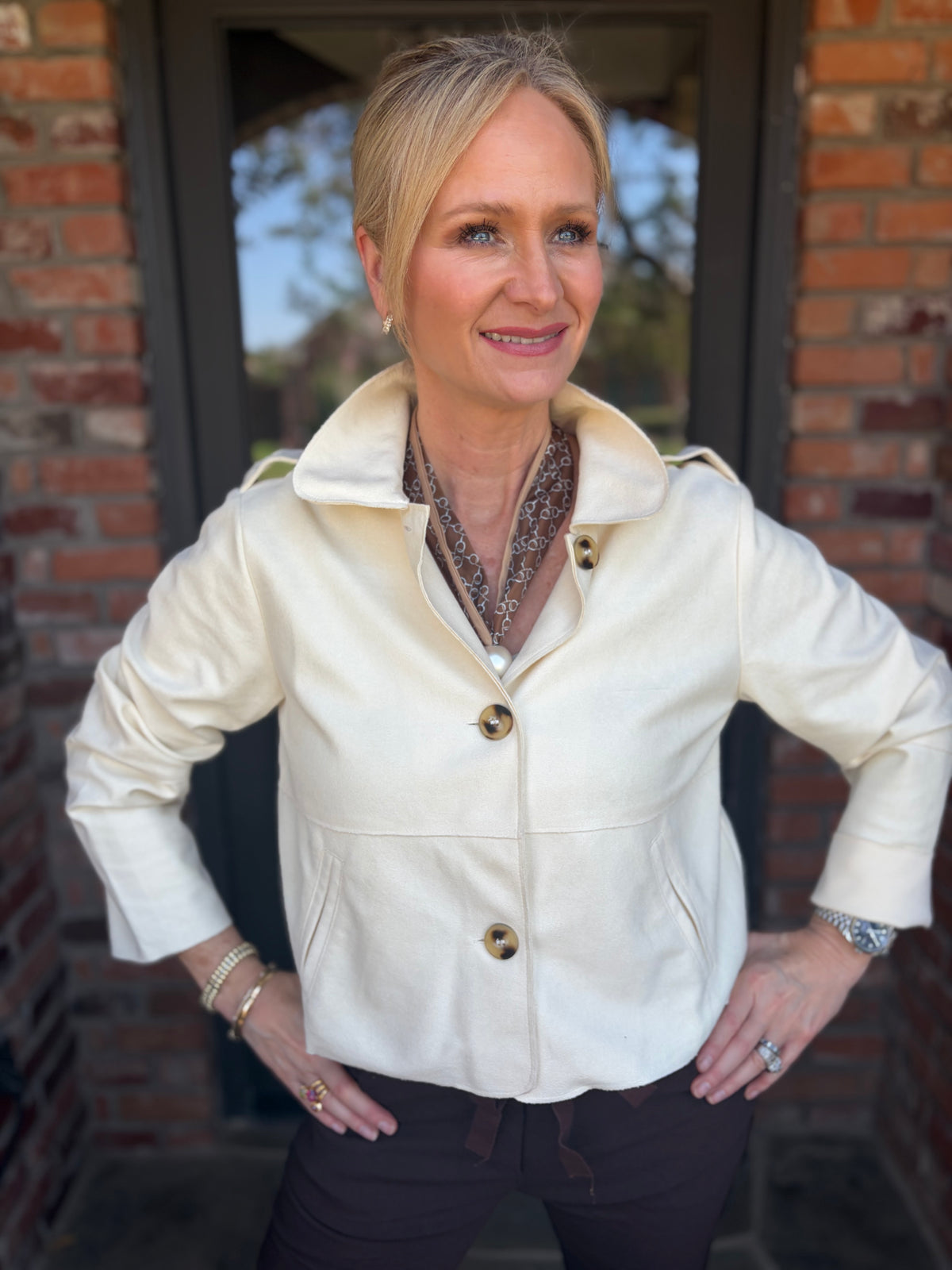 Aspen Suede Cream Jacket