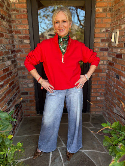Everyday Ruby Red Sweatshirt