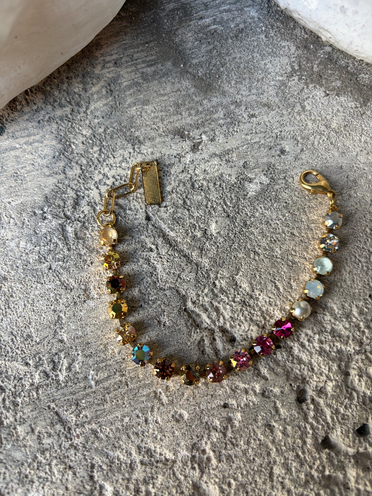 TOVA Sarina Bracelet- Custom Pink to Pearl