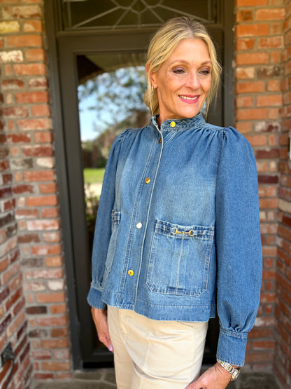 Dina Denim Luxe Jacket