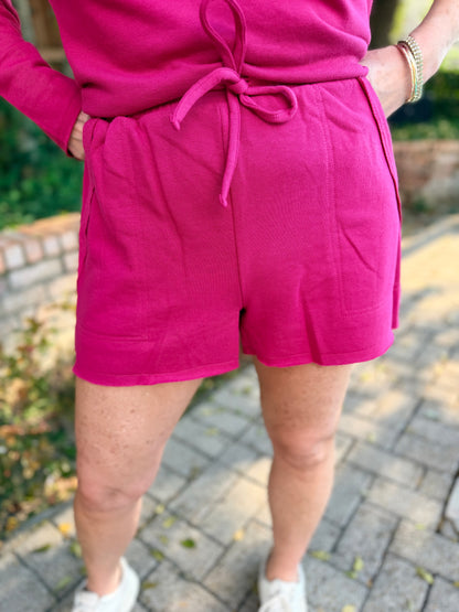 Randi Raspberry Lounge Short Set