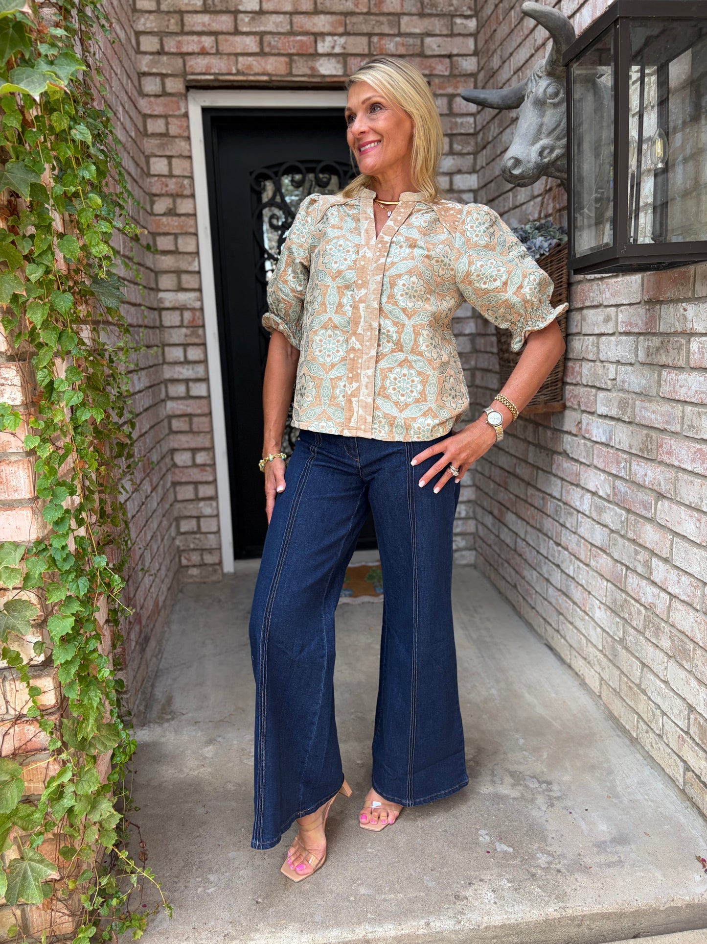 The Eloise Champagne Blouse