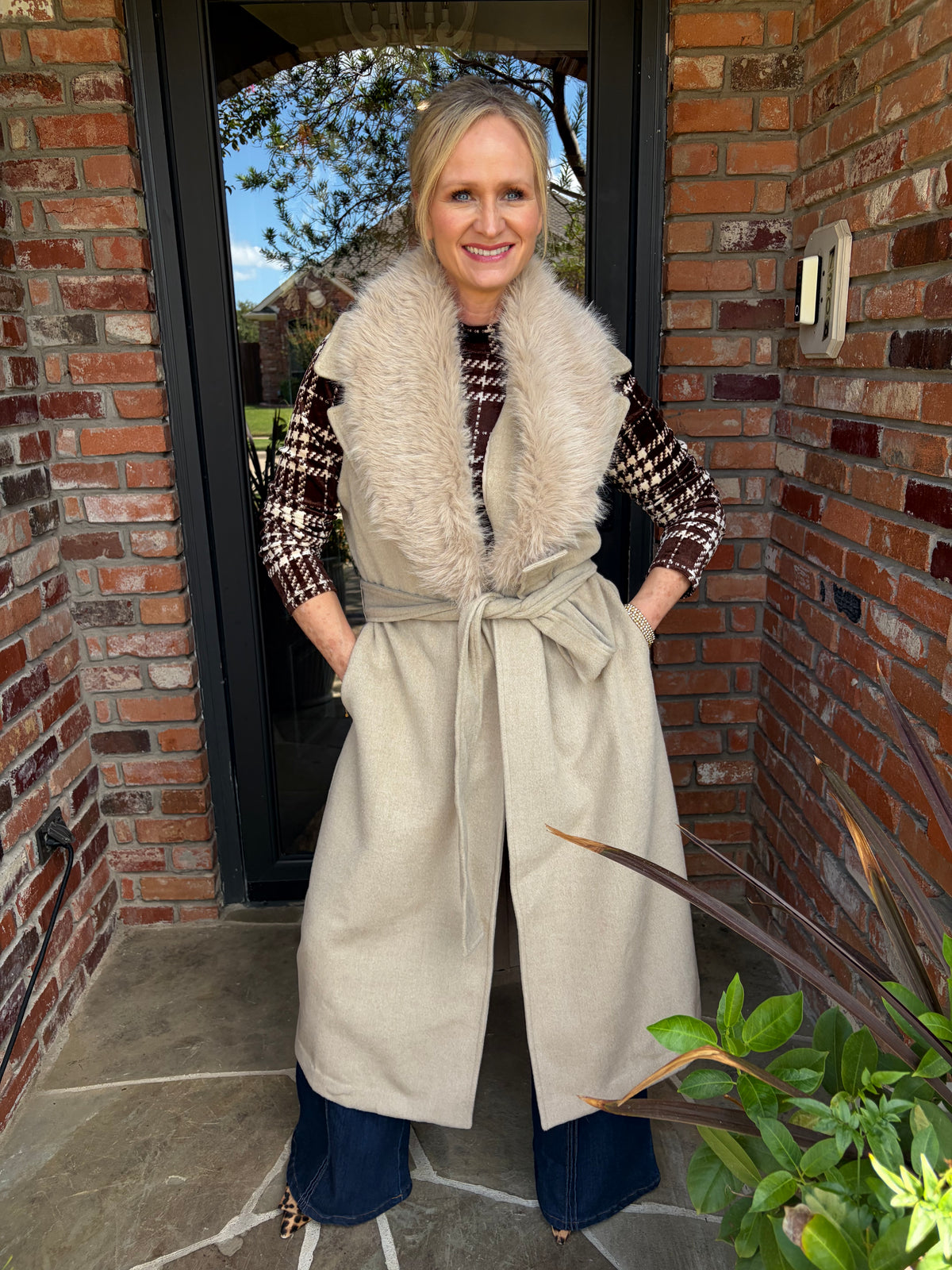Dakota Faux Fur Duster