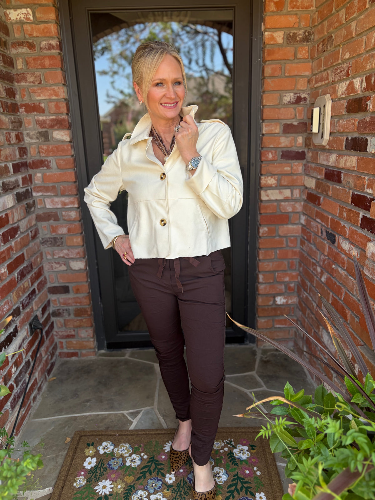 Aspen Suede Cream Jacket