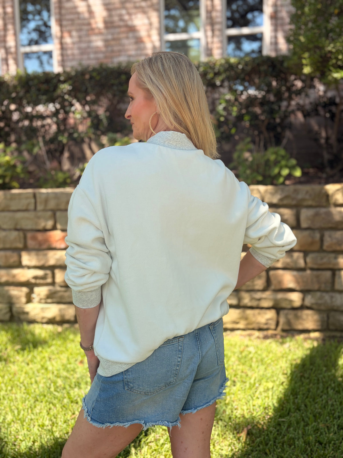 Arkansas Reversible Mock Neck Sweatshirt