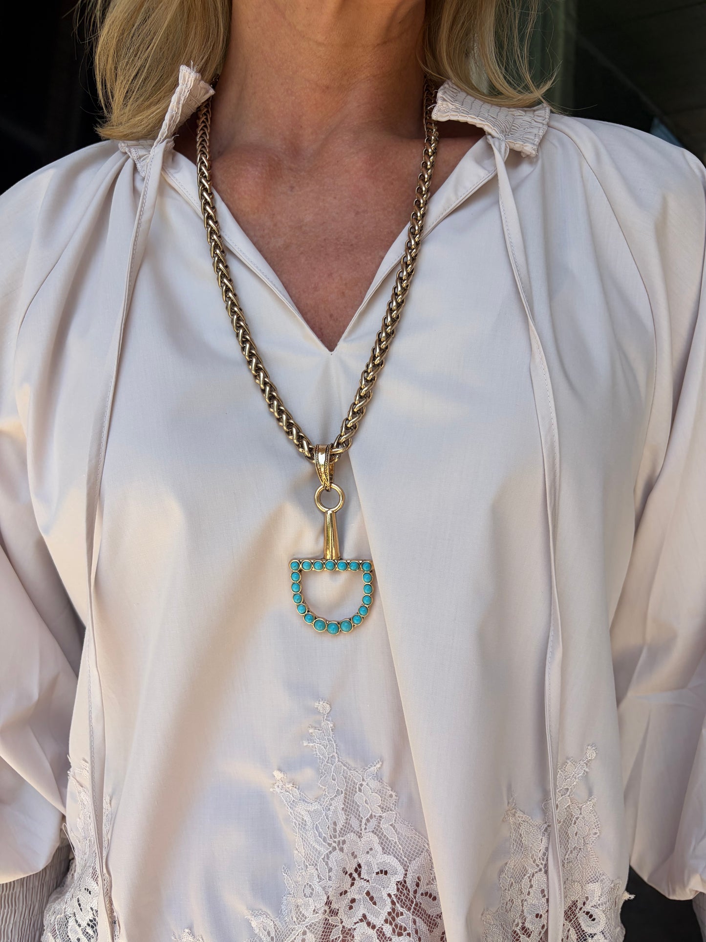 Sutton Horsebit Necklace