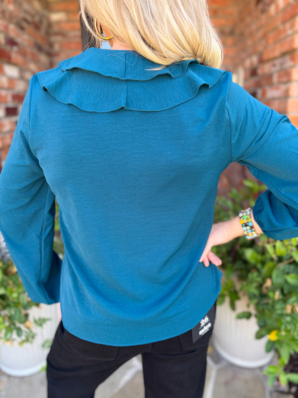 Tessa Teal Blouse