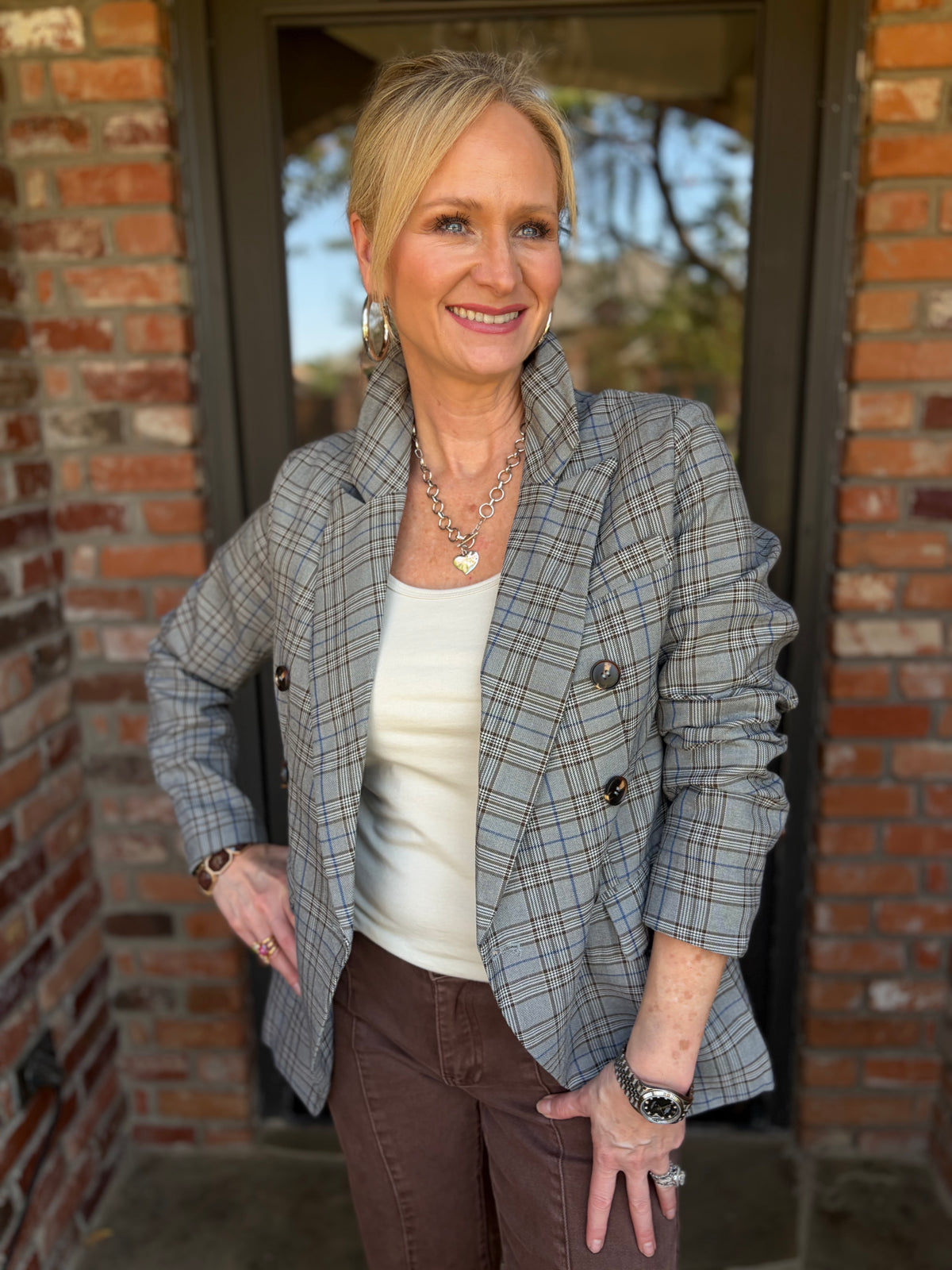 The Denim Detail Classic Blazer