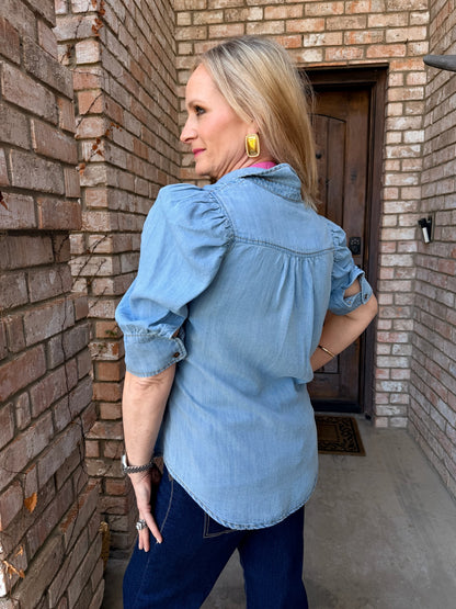 Livia Chambray Blouse