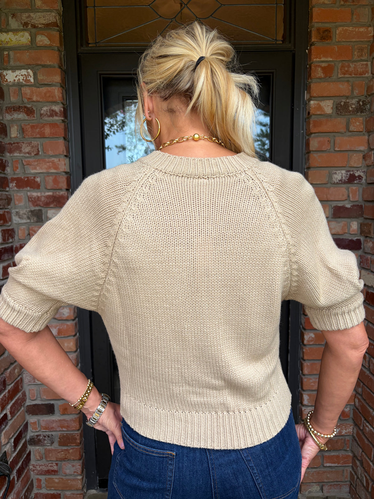 Twist On Timeless Tan Cardigan