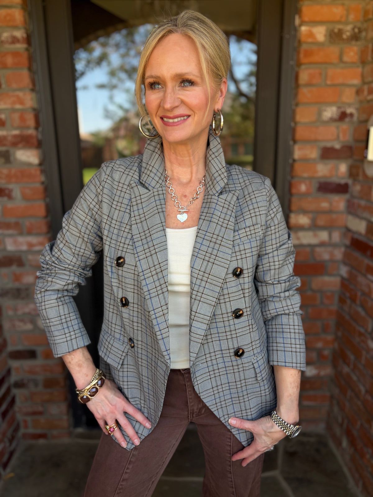 The Denim Detail Classic Blazer
