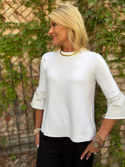 Celine Cream Sweater Blouse