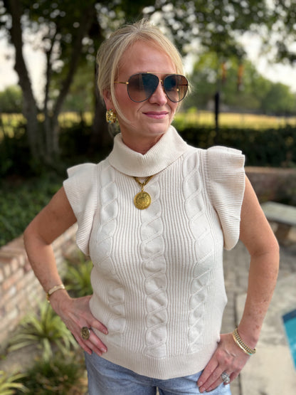Ella Grace Flutter Cable Knit
