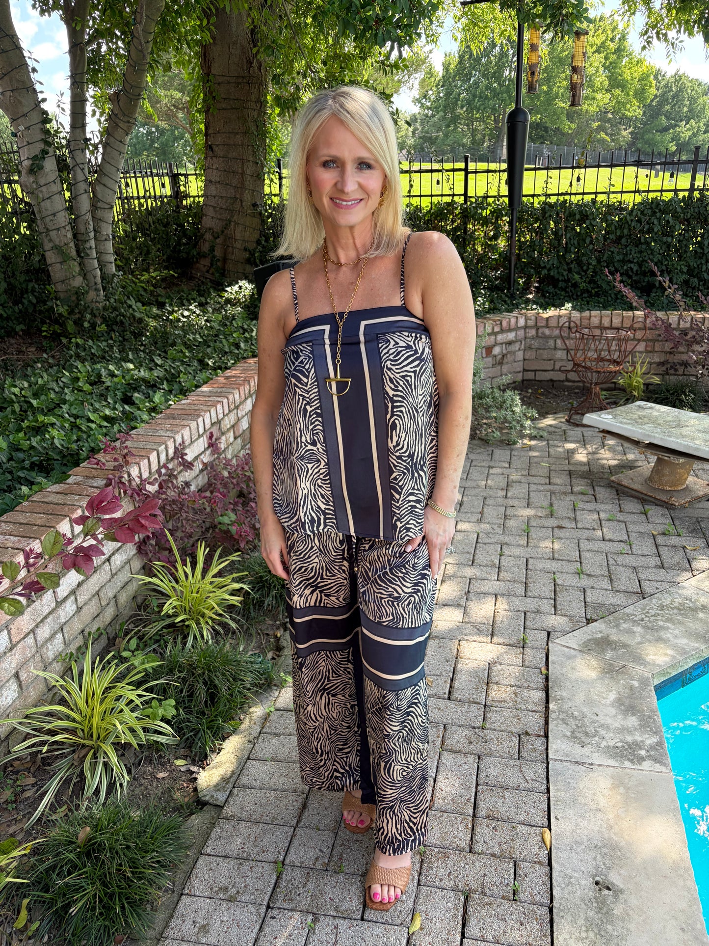 Modern Muse Navy Pant Set