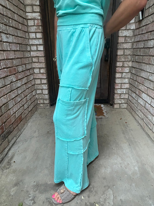 Turquoise Ease Lounge Pant