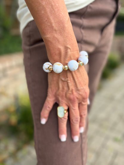 Ivory Swirl Bracelet