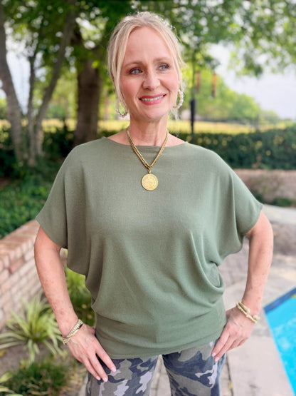 Dani Dolman Sleeve Top