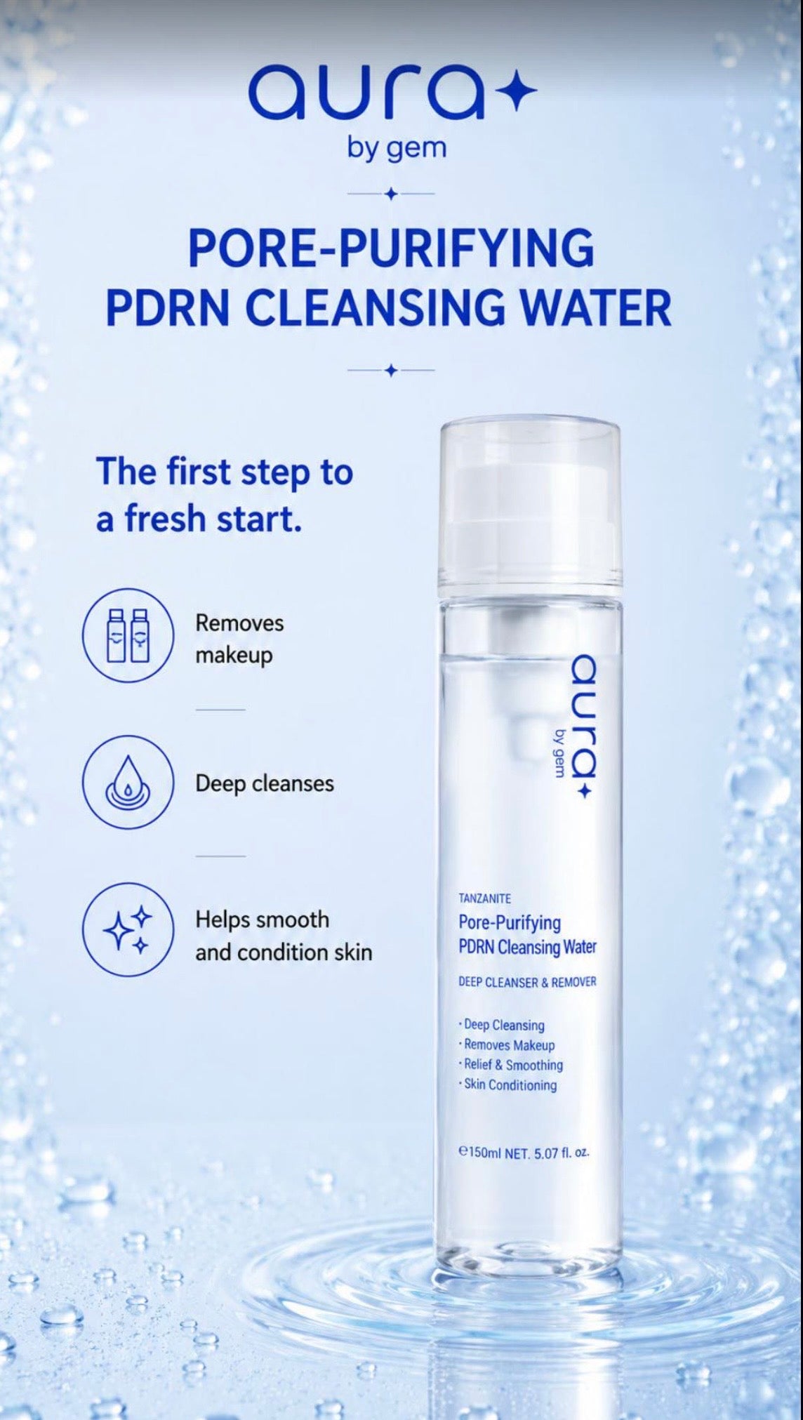 Pore Purifying PDRN Cleansing Water