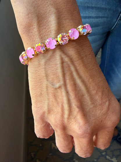 Blush Pink & Pink Sparkle  Bracelet