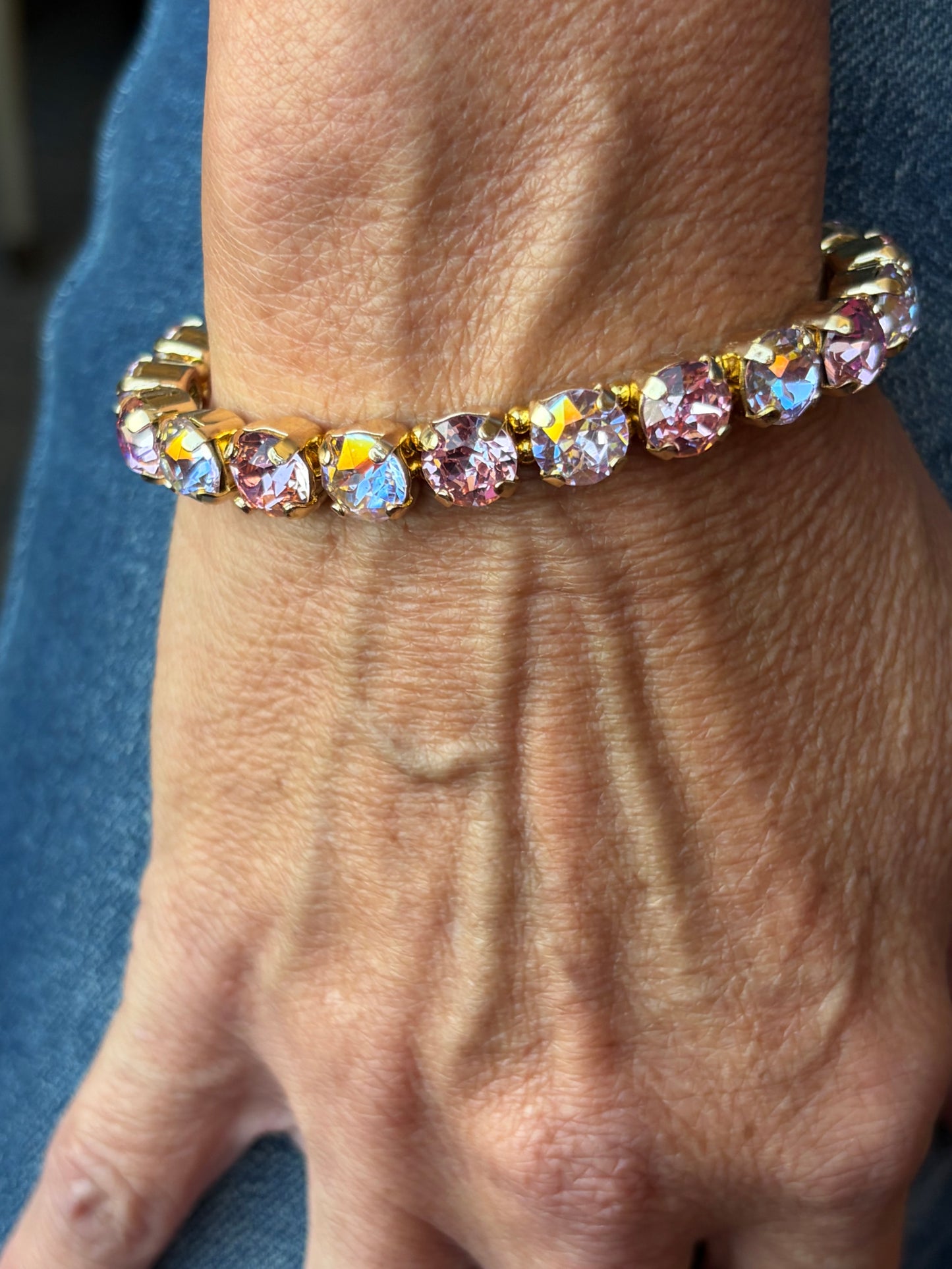 Pink Sparkle Stretch Bracelet