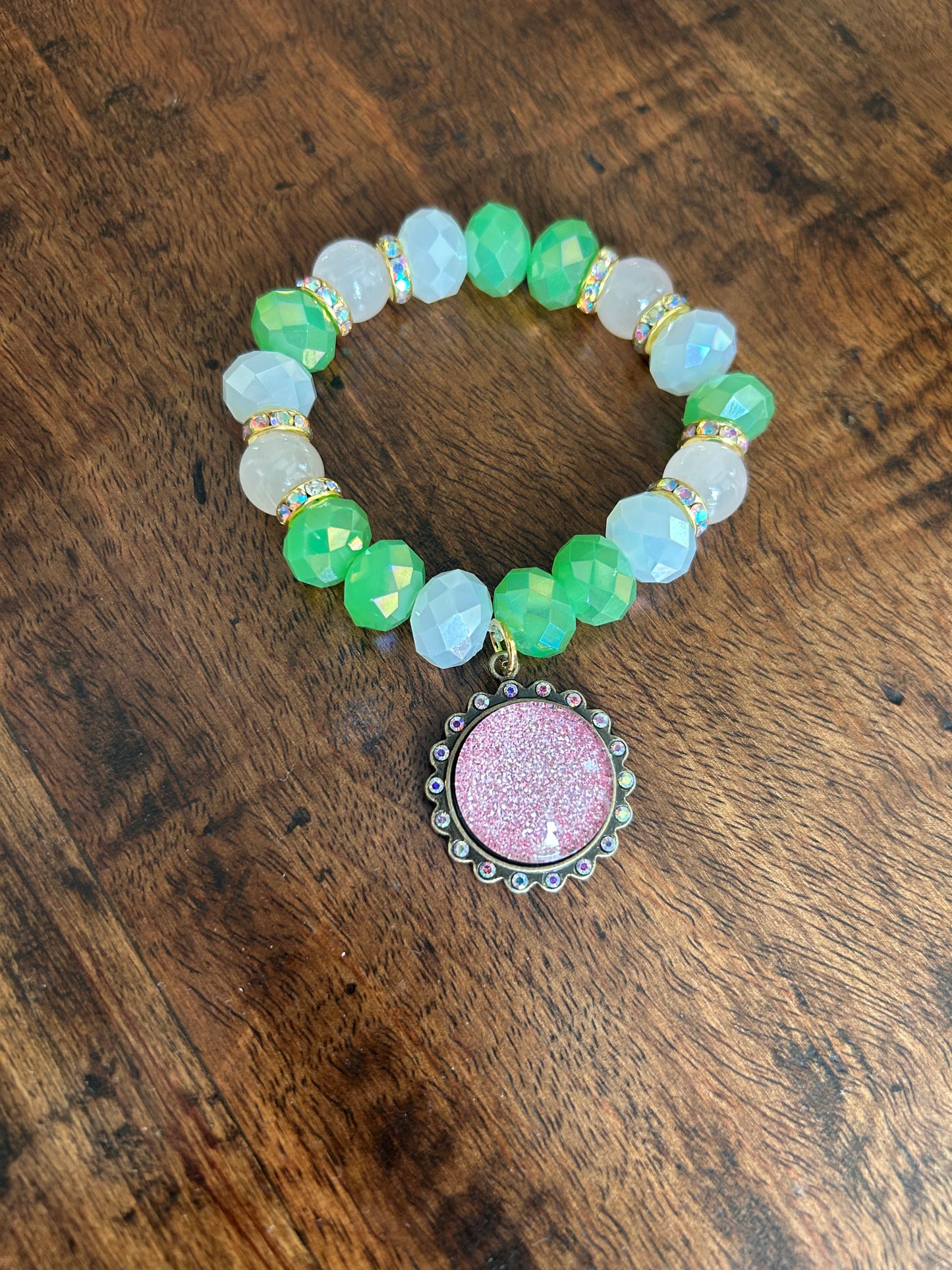 Mint Blush Sparkle Bracelet