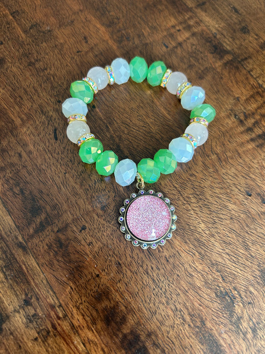 Mint Blush Sparkle Bracelet