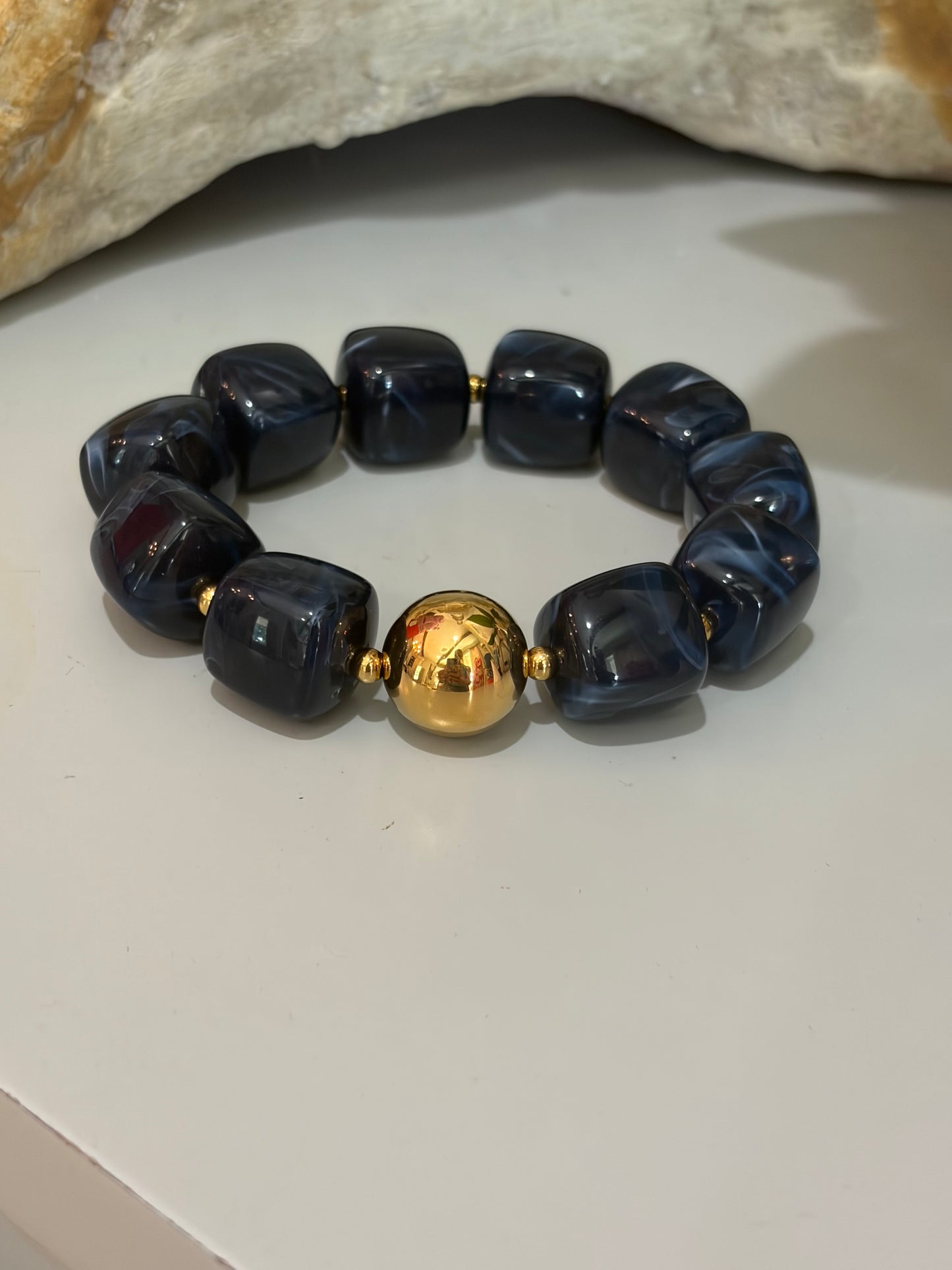 Wrist Candy Bracelet-Navy