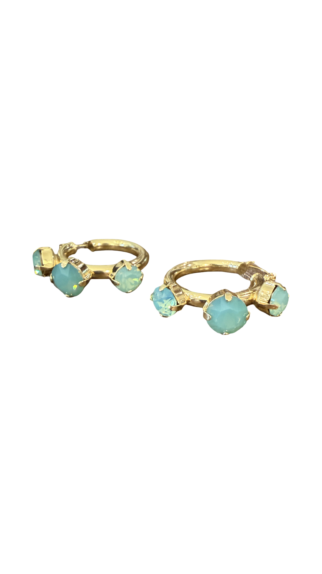 Gemma Hoop- Turquoise
