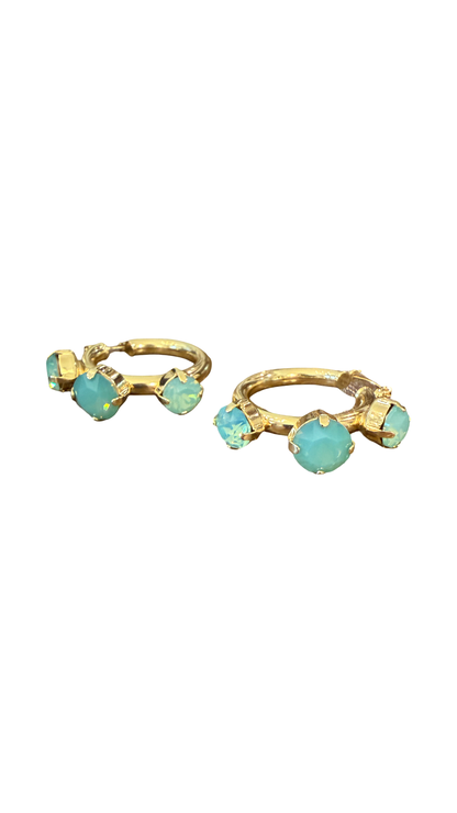 Gemma Hoop- Turquoise