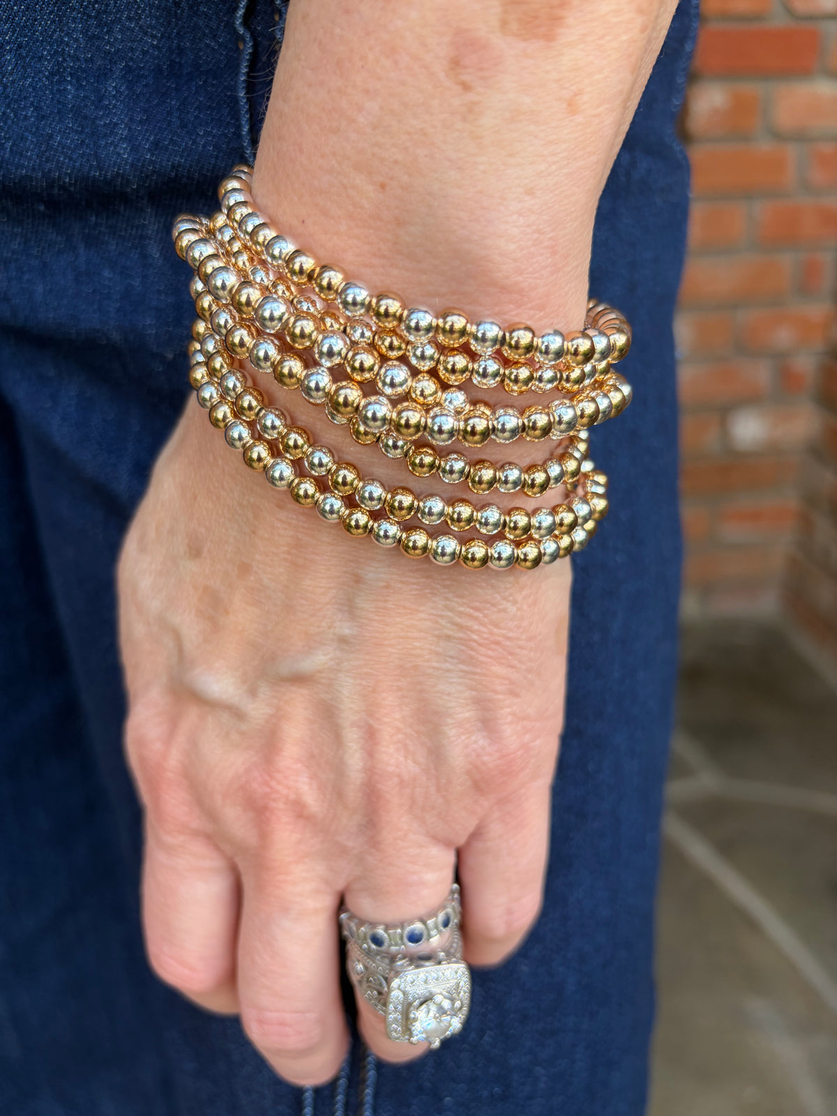 Wrapped in Beads Stack- Two Tone