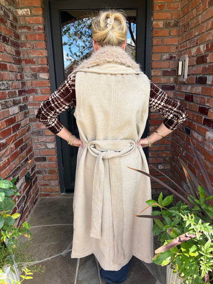 Dakota Faux Fur Duster