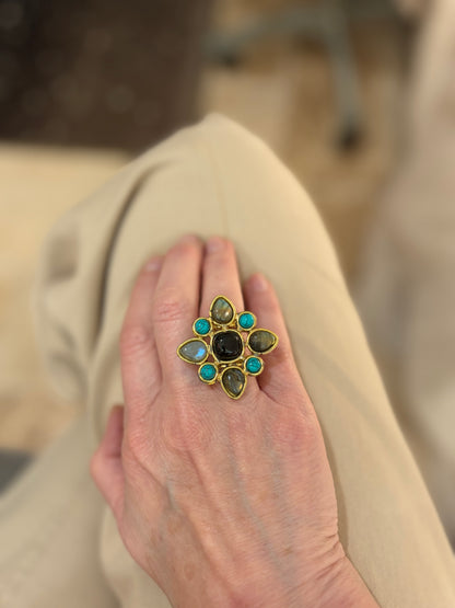 Juniper Turquoise Statement Ring
