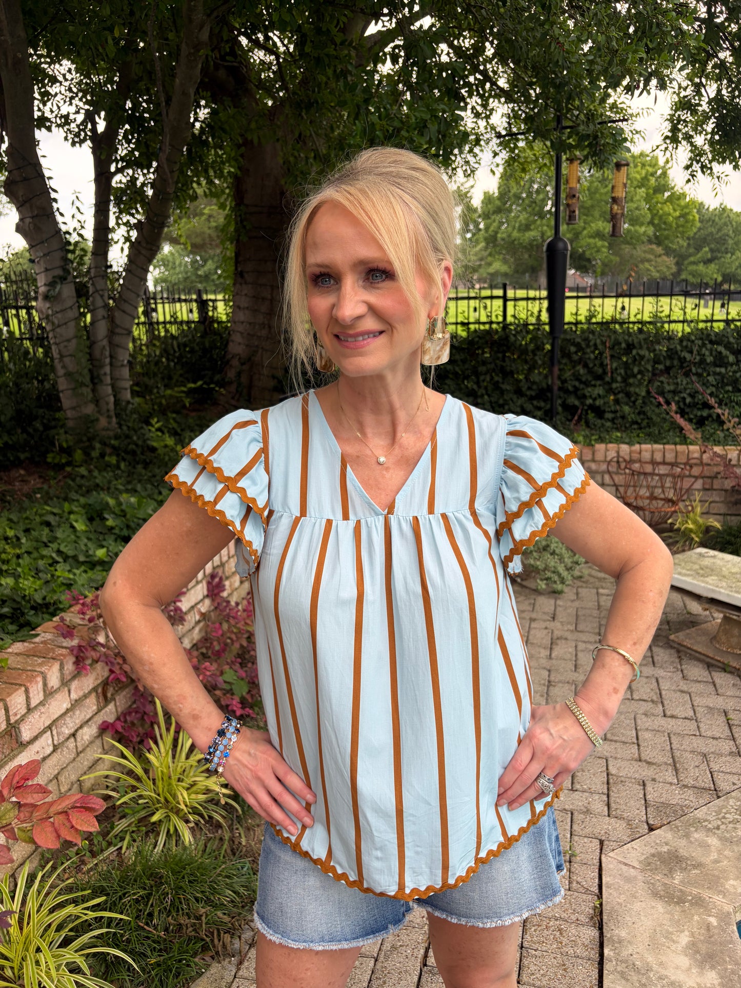 Simply Sweet Striped Blouse