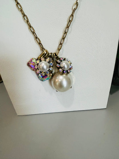 Charmed Necklace- AB Pearl