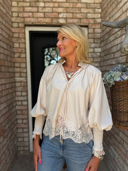 Pearl Lace Blouse