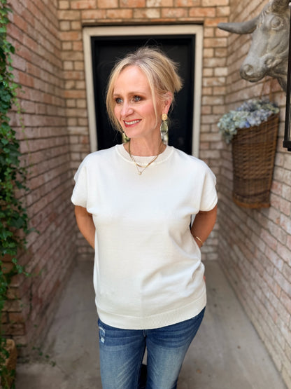 Game Day Essential White Sweater