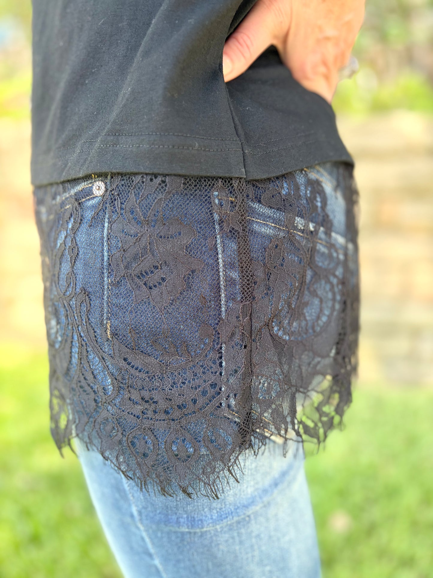 The Little Black Lace Tee