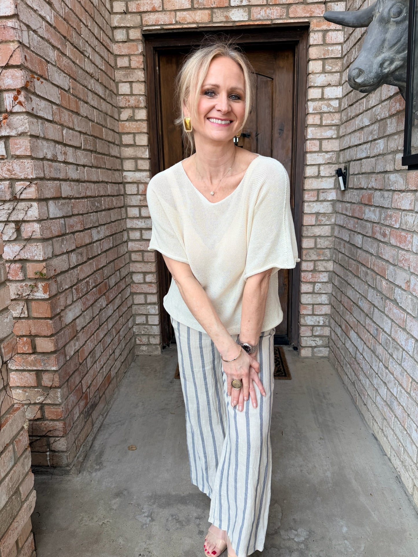 Cream Italian Knit Sweater
