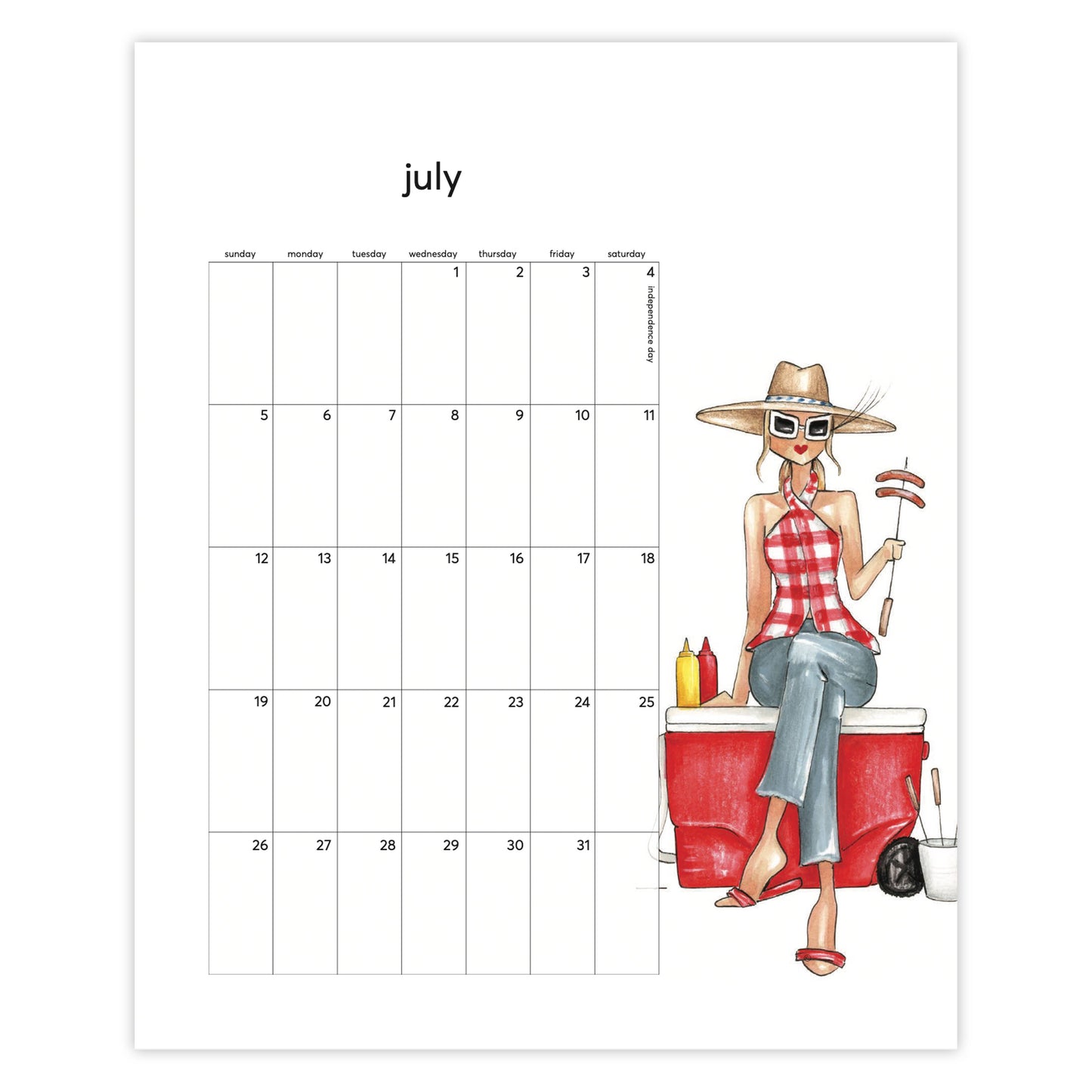 Fashionista 2026 Wall Calendar