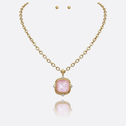 Lila Facet Necklace