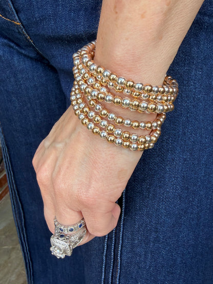 Wrapped in Beads Stack- Two Tone
