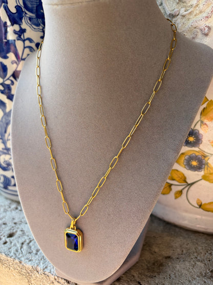 The Ocean Blue Pendant Necklace
