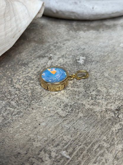 Light Blue Gemstone Charm
