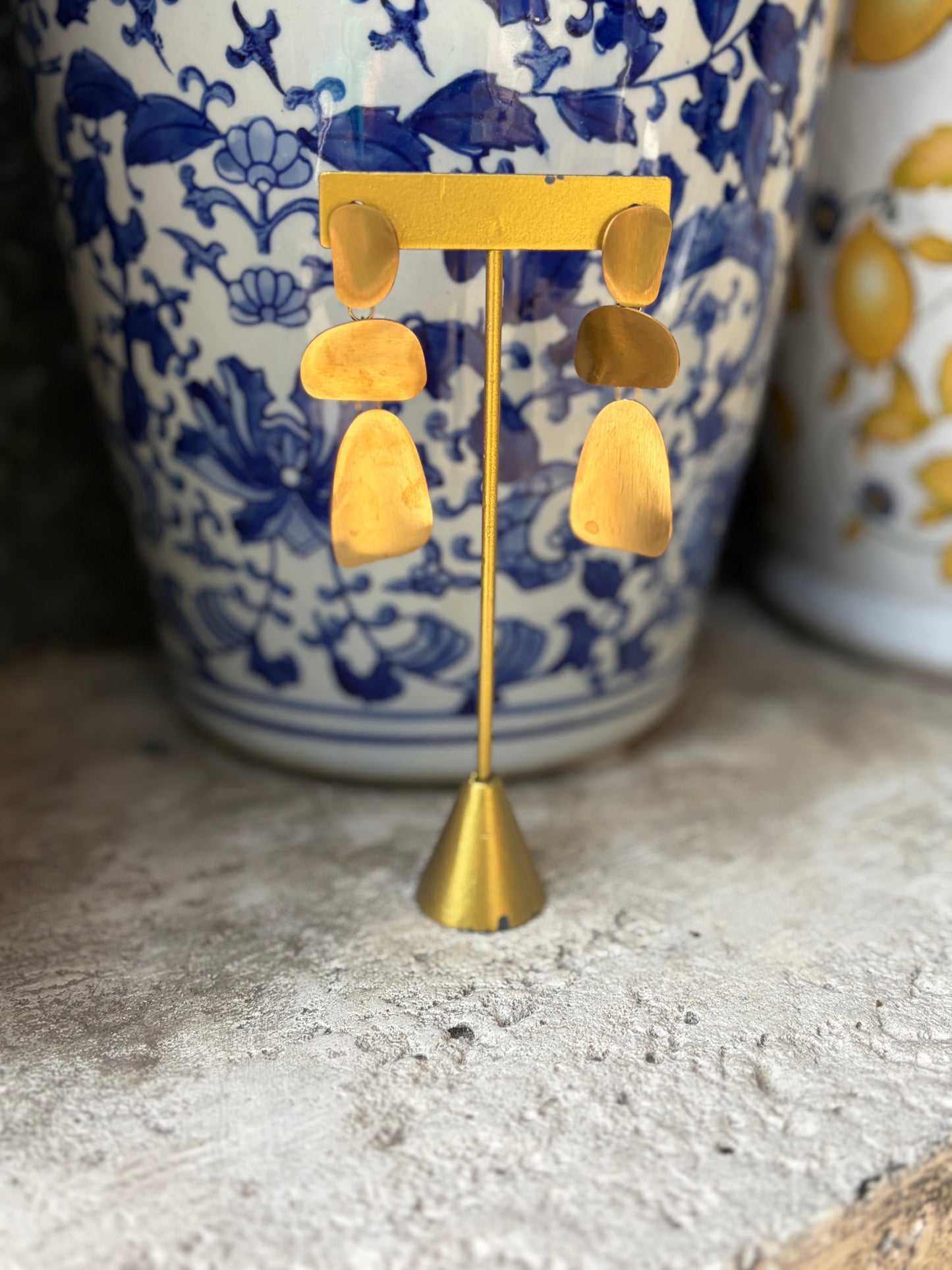 Daphne Gold Dangle Earrings