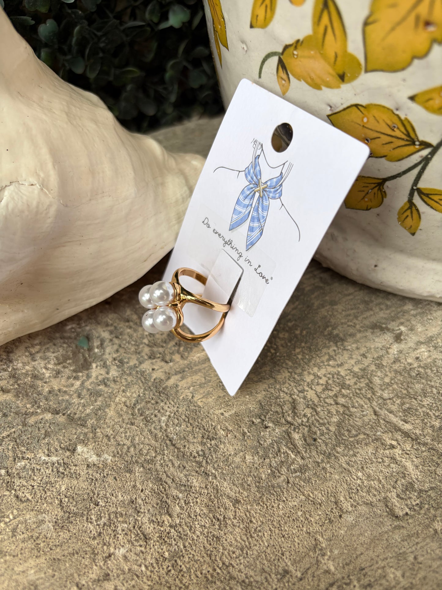 Pearl Cluster Scarf Slide