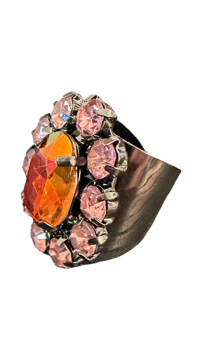 Sienna by Tova Rose Oval Ring- Pink